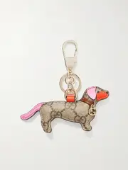 [Gucci] Gucci - Embellished Leather Keychain - Pink - One size One size Pink