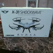 Sky Rider X-31 Shockwave Quadcopter Drone With Wi-Fi Camera ages 14+