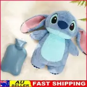 2024 Stitch Hot Water Bottle Soft Winter Plush Warm Hand Bag Home Water Filling