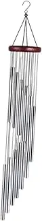 WeiLaiKeQi Garden Wind Chime, Low Pitch Resonance Bell for Neighbors, Silver, as described