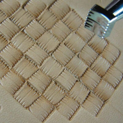 Leather Stamping Tool - X506 Small Square Basket Weave Stamp