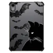 iPad mini (6th gen) iPad Impact Case Black cat and starry night bats - Halloween