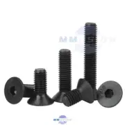 M4 COUNTERSUNK SOCKET SCREWS CSK HEX ALLEN KEY BOLTS BLACK HIGH TENSILE 12.9