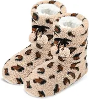 [DICUIRD] Womens Cozy&Warm Animal Slipper Socks with Grippers-House Socks