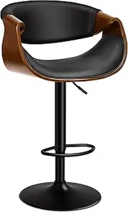 ALFORDSON Bar Stool Adjustable Kitchen Stool Trice Swivel Counter Barstool Wooden Dining Chair in 61-82cm Seat Height with Anti-Slip Floor Protector for Home Bar Dining Room