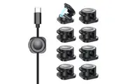 CHOETECH MCC001-BK 6 Pack Professional grade Magnetic Lock Cord Holder Clips Black