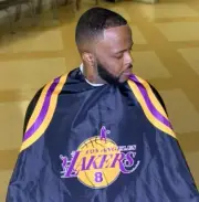 Kobe Bryant Black Mamba Barber Cape (please specify #8 or #24) (54x60) inches