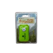 Lucky Bums Dynamo Flashlight Hand Crank Flashlight No Batteries Needed Green NEW