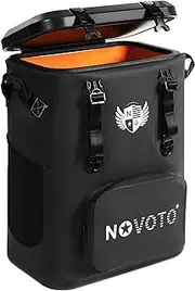 Novoto Magnetic Backpack Cooler 30 Can, Insulated Soft Cooler Bag for Men & Women, Zipperless Waterproof Soft Sided Cooler for Beach, Lunch, Picnic, Kayak, Car, Camping & Party