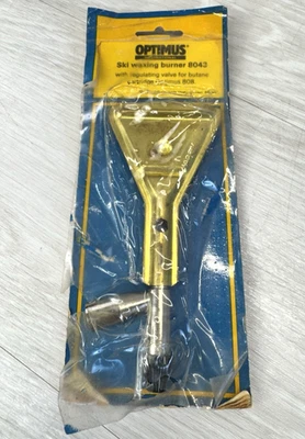 Vintage Optimus Waxing Iron Burner for Ski or Snowboard w Regulating Valve