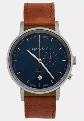 Rip Curl Womens CIRCA TIDE DIAL LEATHER SURF WATCH - A1156G Navy Rrp $299.99