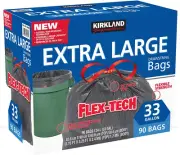 Flex-Tech 33-Gallon Trash Bag - 90 Count