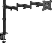 VIVO Single 13 to 32 inch Computer Monitor Desk Mount, Extra Long Adjustable Arm, VESA Stand for 1 Screen, Max VESA 100x100, Black, STAND-V101N