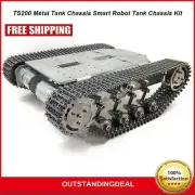 TS200 Metal Tank Chassis Robot Tank Chassis Unfinished Kit Load Capacity 5-10kg