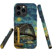 For iPhone 14 Pro Max Tough Protective Cover, Painting Of The Harbour Bridge