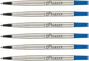 Parker Quink Ink RollerBall Fine Point BlUE Ink Refill 6 Refills 3022331