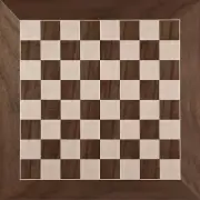 Inlaid Maple Walnut Chess Checkers Master Board With High Gloss Finish