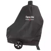46 In. Premium Vertical Offset Charcoal Smoker Cover Heavy duty PVC Polyester
