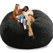 Giant Bean Bag Cover, Soft Velvet Bean Bag Chairs for Adults (Cover ONLY, NO ...