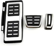 ATATNK Compatible for VW Tiguan L AD BW Allspace 2017~2023 No Drilling Foot Pedals Car Interior Stickers Rest Brake Accelerator Interior Parts Acessories(A)