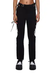 [Stuck on Stupid] Lauren Lace-Up Pants