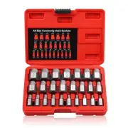 25Pcs Screw Extractor Set Hex Head Multi-Spline Easy Out Bolt Extractor Tool,...