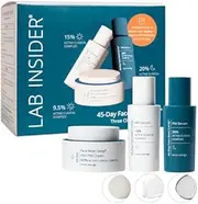 SKINN Day and Night Face Serum & Face Cream Skincare Gift Set, Lab Insider 45-Day Face Boot Camp - Polyglutamic Acid & Hyaluronic Acid Serum for Face, AM-PM Facial Cream to Help Sculpt & Firm the Skin