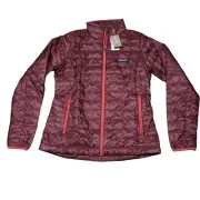 Patagonia Women’s Nano Puff Jacket Full-Zip PrimaLoft Sequoia Red Size X-Small