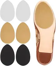 Dr. Shoesert Non-Slip Shoes Pads Adhesive Shoe Sole Protectors, High Heels Anti-Slip Shoe Grips (Yellow + Black + White)
