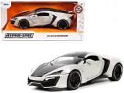 1/24 Jada Lykan Hypersport & Black Wheels Diecast Model 2-Tone Gray Black 32947