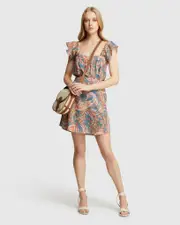 Barron Cotton Paisley Midi Skirt