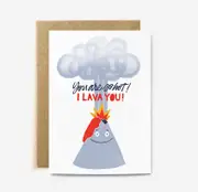 You Are So Hot! I Lava You! (large card)