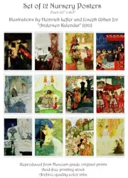 Nursery posters (12) - "Tales by Hans Andersen" (Lefler & Urban) 11.7" x 16.5"