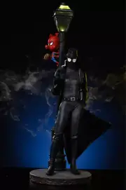 Spider-Man Noir & Spider Ham 1/4 Statue Into The Spiderverse Custom Fan Art