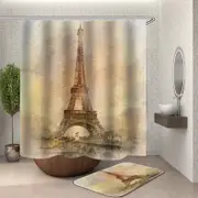 Vintage Eiffel Tower Photo Shower Curtain