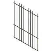 ProtectorAl 350 - 1200 x 1800mm Woodland Grey Raked 16-30º Batten Pool Fence Panel