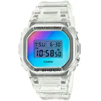 在飛比找ETMall東森購物網優惠-CASIO G-SHOCK 透明炫彩電子腕錶 DW-5600