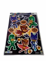 PJMASKS HALLOWEEN 15 WINDOW Static CLINGS NEW Decoration 2007 Color