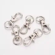 Wholesale Silver Alloy Swivel Lobster Claw Clasps Lanyard | Hook Jewelry Crafts