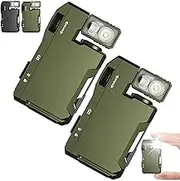 G5 EDC Light 400 Lumens, G5 EDC Flashlight, Super Bright 3 Modes Flashlight, Flashlight with 180° Rotation & Dual Light, IP68 Waterproof for Outdoor, Emergency & Daily Carry (Green*2pcs)