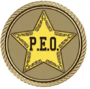 PEO Medallion for Box Cremation Urn/Flag Case - 2 Inch Diameter