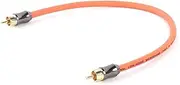 ROBAUN 1PC Cable Jack Connector Splitter Audio Cable Stereo Aux Wire for TV CD DVD VCD Radio Sound Amplifier Console(Orange,2m)