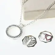 Silver Plated Necklace Interchangeable Locket - FREE GIFT WRAP - 75cm(29.5")