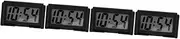 iplusmile 4pcs Car Digital Clock Automobile Clocks Dual Alarm Clock Projection Clock Vehicle Digital Clock Magnetic Digital Clock Small Clock Desk Clock Truck Dashboard Clock Plastic Black