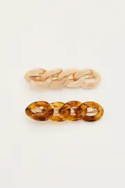 Multi Colour 2 Pcs Hair Clips