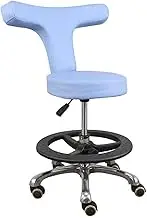 Saddle Stool,Adjustable Work Chair,Movable Swivel Chair with Casters,for Home/Barber Shop/Office,Easy to Install and Clean