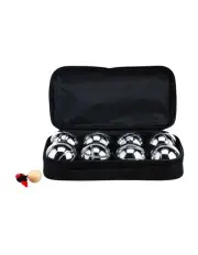 [Jenjo] Deluxe 8 Metal Bowls Petanque Game Set