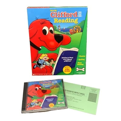 Clifford Big Red Dog Scholastic Reading Learning Adventures PC CD-ROM (2000)
