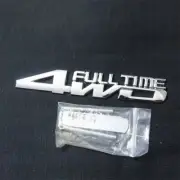 1x Chrome 4WD FULL TIME Silver Metal Front Grille Badge Emblem SUV Pickup Motors (for: Porsche)