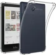 T Tersely Crystal Clear Case Cover for Kobo Clara Colour/Kobo Clara BW 6 inch (2024), Shockproof Thin Silicone Transparent Case, Ultra Clear, Shockproof Bumper Cover